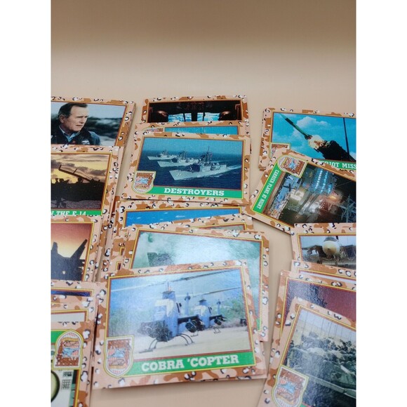 1991 Desert Storm Trading Cards Complete Set 88 Cards 22 Stickers - Picture 3 of 11